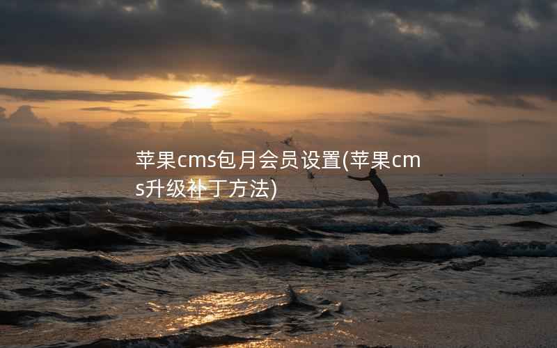 苹果cms包月会员设置(苹果cms升级补丁方法)