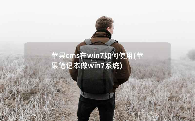 苹果cms在win7如何使用(苹果笔记本做win7系统)