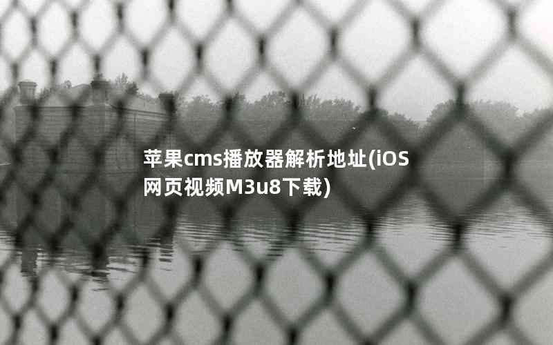 苹果cms播放器解析地址(iOS网页视频M3u8下载)