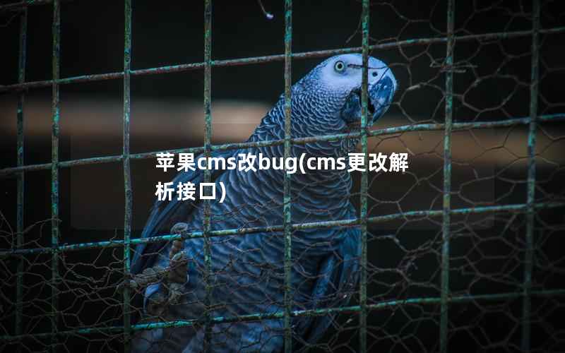 苹果cms改bug(cms更改解析接口)