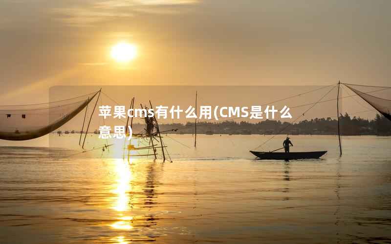 苹果cms有什么用(CMS是什么意思)