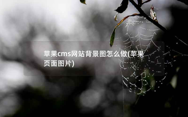 苹果cms网站背景图怎么做(苹果页面图片)