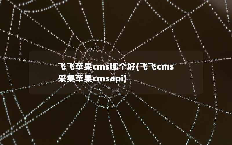 飞飞苹果cms哪个好(飞飞cms采集苹果cmsapi)