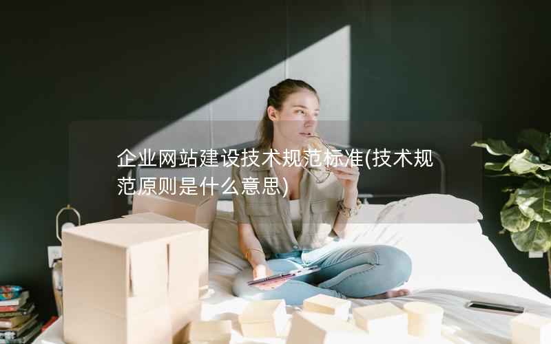 企业网站建设技术规范标准(技术规范原则是什么意思)