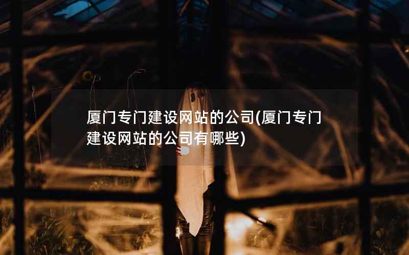 厦门专门建设网站的公司(厦门专门建设网站的公司有哪些)