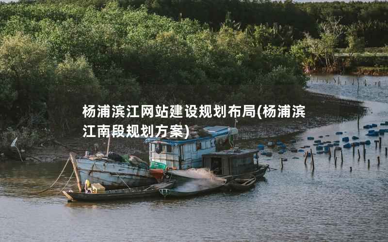 杨浦滨江网站建设规划布局(杨浦滨江南段规划方案)