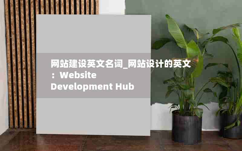 网站建设英文名词_网站设计的英文：Website Development Hub