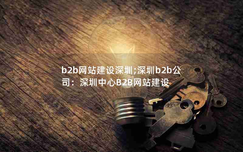 b2b网站建设深圳;深圳b2b公司：深圳中心B2B网站建设