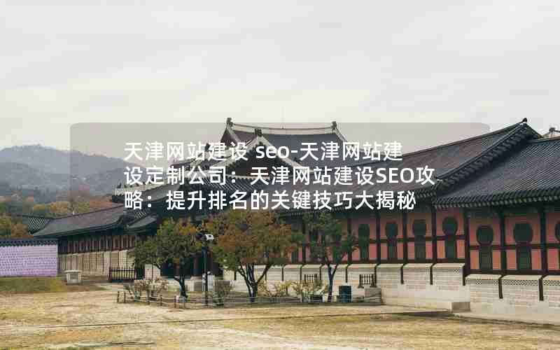 天津网站建设 seo-天津网站建设定制公司：天津网站建设SEO攻略：提升排名的关键技巧大揭秘