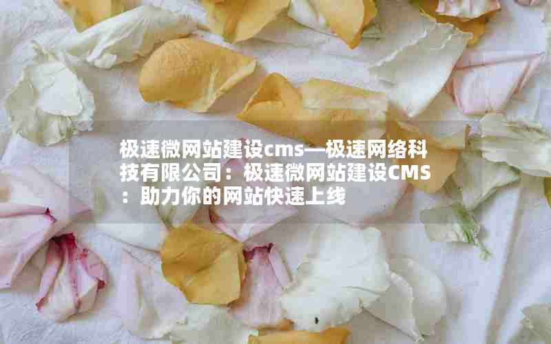 极速微网站建设cms—极速网络科技有限公司：极速微网站建设CMS：助力你的网站快速上线