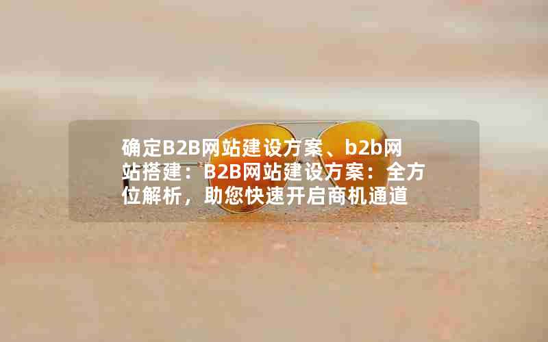 确定B2B网站建设方案、b2b网站搭建：B2B网站建设方案：全方位解析，助您快速开启商机通道