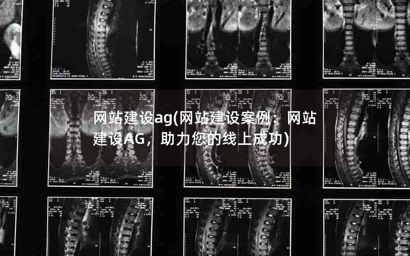 网站建设ag(网站建设案例：网站建设AG，助力您的线上成功)