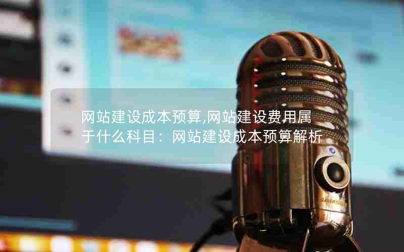 网站建设成本预算,网站建设费用属于什么科目：网站建设成本预算解析