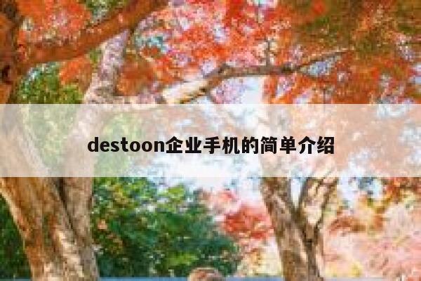 destoon企业手机的简单介绍