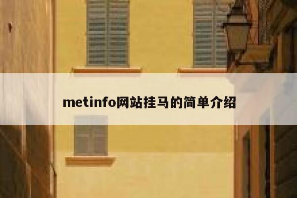 metinfo网站挂马的简单介绍