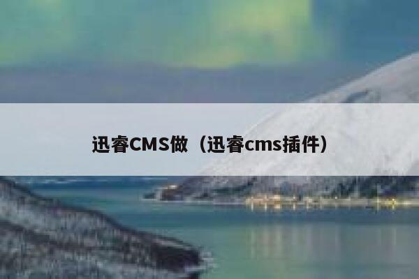 迅睿CMS做（迅睿cms插件）