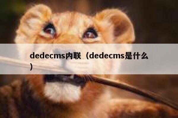 dedecms内联（dedecms是什么）