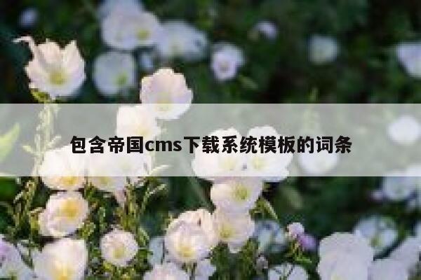 包含帝国cms下载系统模板的词条 第1张