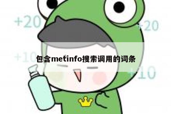 包含metinfo搜索调用的词条 第1张