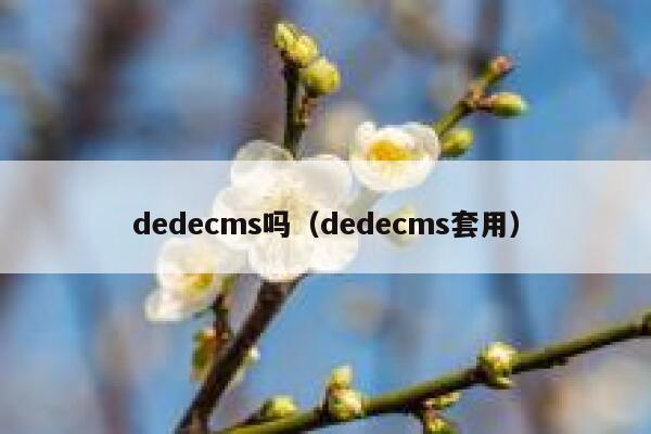 dedecms吗（dedecms套用）