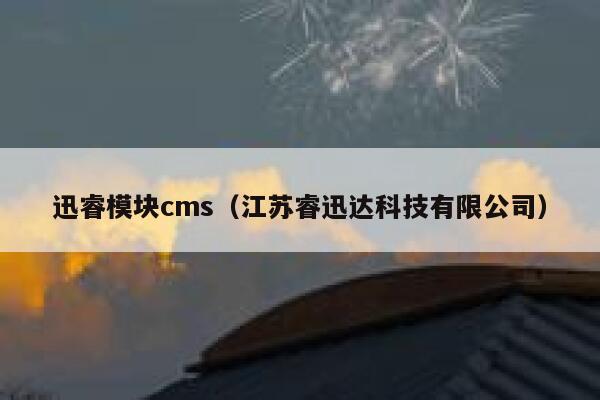 迅睿模块cms（江苏睿迅达科技有限公司）