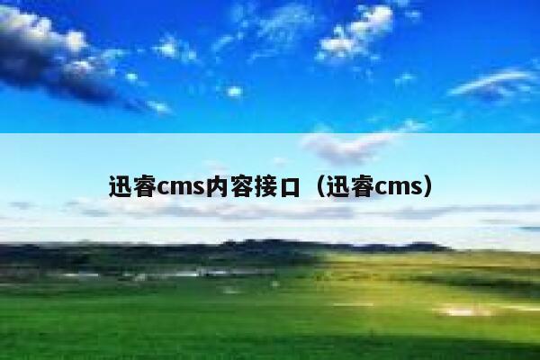 迅睿cms内容接口（迅睿cms）