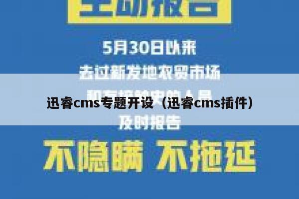 迅睿cms专题开设（迅睿cms插件）