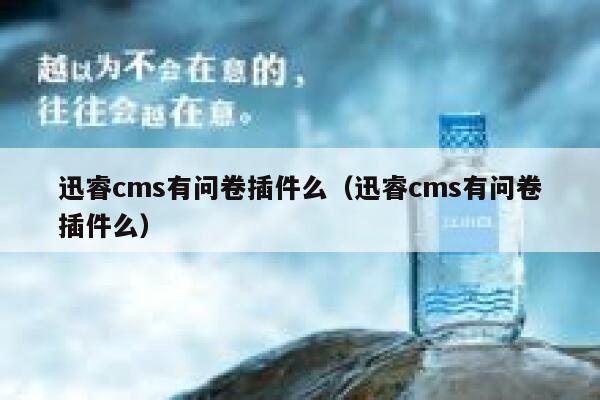 迅睿cms有问卷插件么（迅睿cms有问卷插件么）