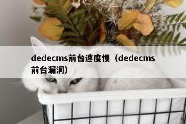 dedecms前台速度慢（dedecms前台漏洞）