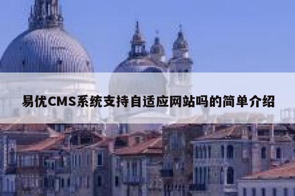 易优CMS系统支持自适应网站吗的简单介绍 第1张