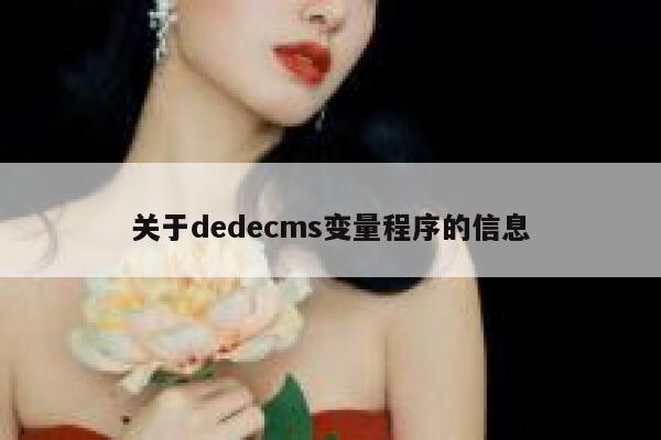 关于dedecms变量程序的信息