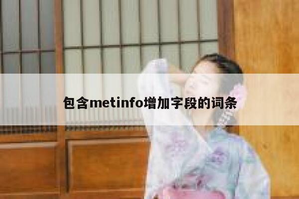 包含metinfo增加字段的词条 第1张