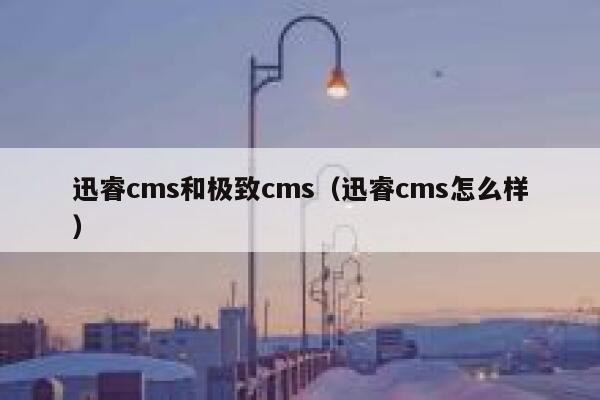 迅睿cms和极致cms（迅睿cms怎么样）