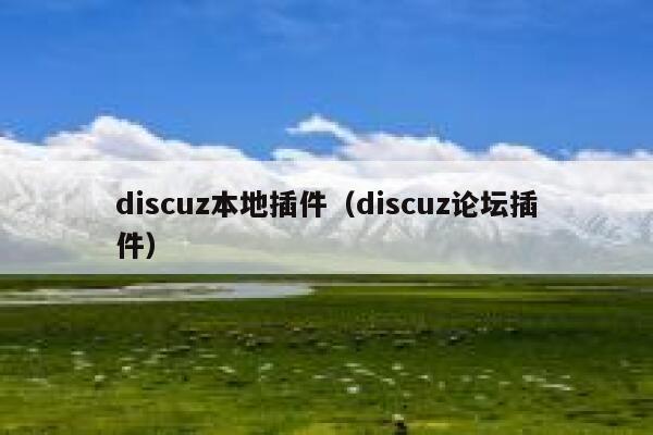 discuz本地插件（discuz论坛插件）