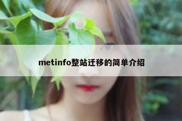 metinfo整站迁移的简单介绍