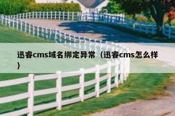 迅睿cms域名绑定异常（迅睿cms怎么样）