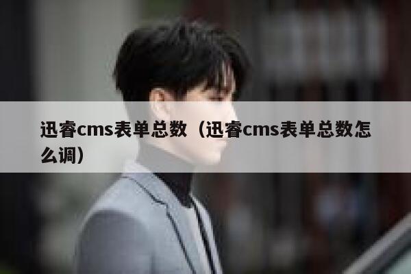 迅睿cms表单总数（迅睿cms表单总数怎么调）