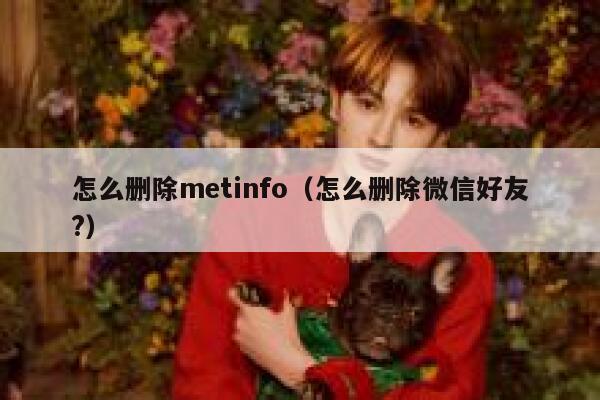 怎么删除metinfo（怎么删除微信好友?）