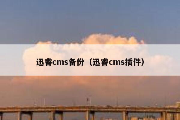 迅睿cms备份（迅睿cms插件）