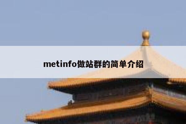 metinfo做站群的简单介绍