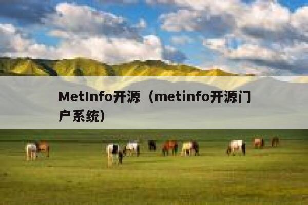 MetInfo开源（metinfo开源门户系统）