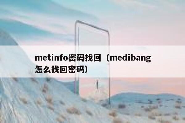 metinfo密码找回（medibang怎么找回密码）