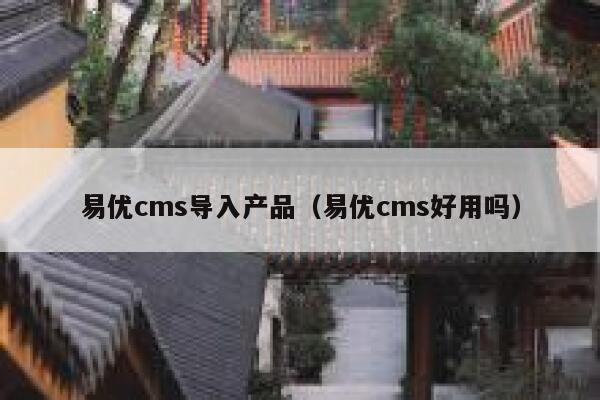 易优cms导入产品（易优cms好用吗）