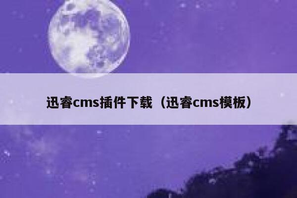 迅睿cms插件下载（迅睿cms模板）