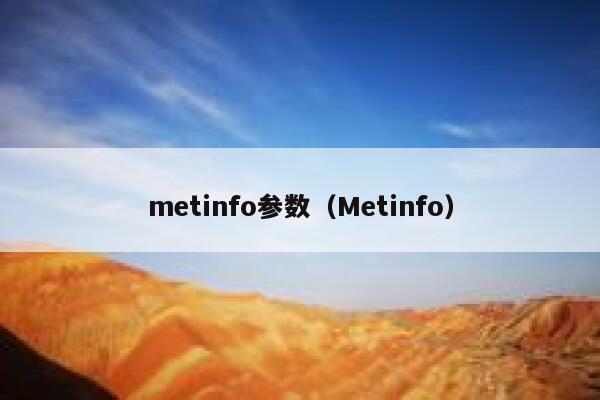 metinfo参数（Metinfo）