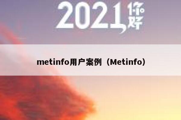 metinfo用户案例（Metinfo）