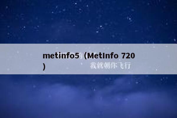 metinfo5（MetInfo 720）