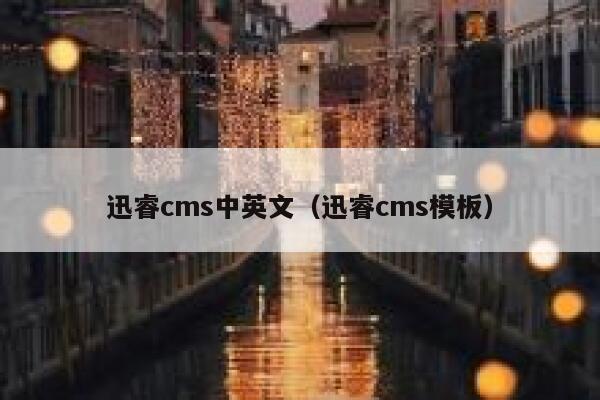 迅睿cms中英文（迅睿cms模板）