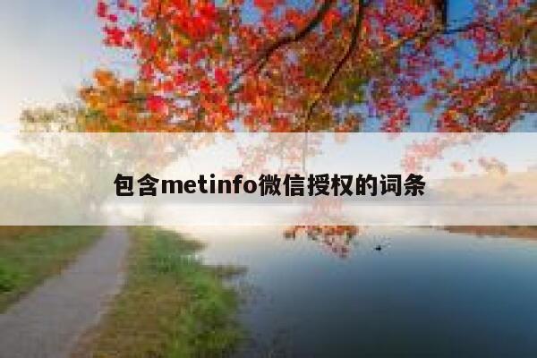 包含metinfo微信授权的词条