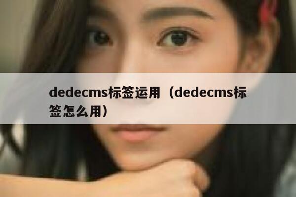 dedecms标签运用（dedecms标签怎么用）